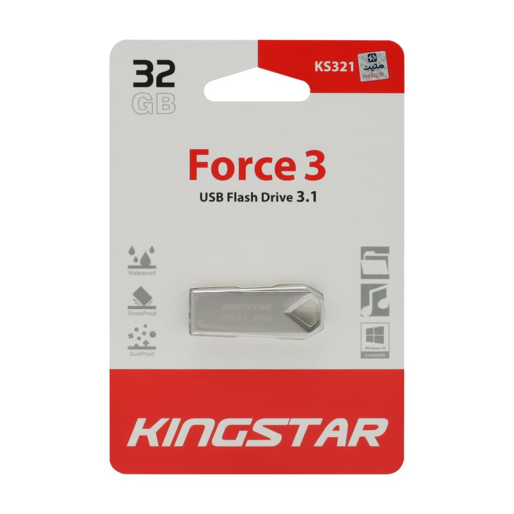 فلش مموری کینگ استار مدل KS321 Force3 ظرفیت 32 گیگابایت - تصویر 1
