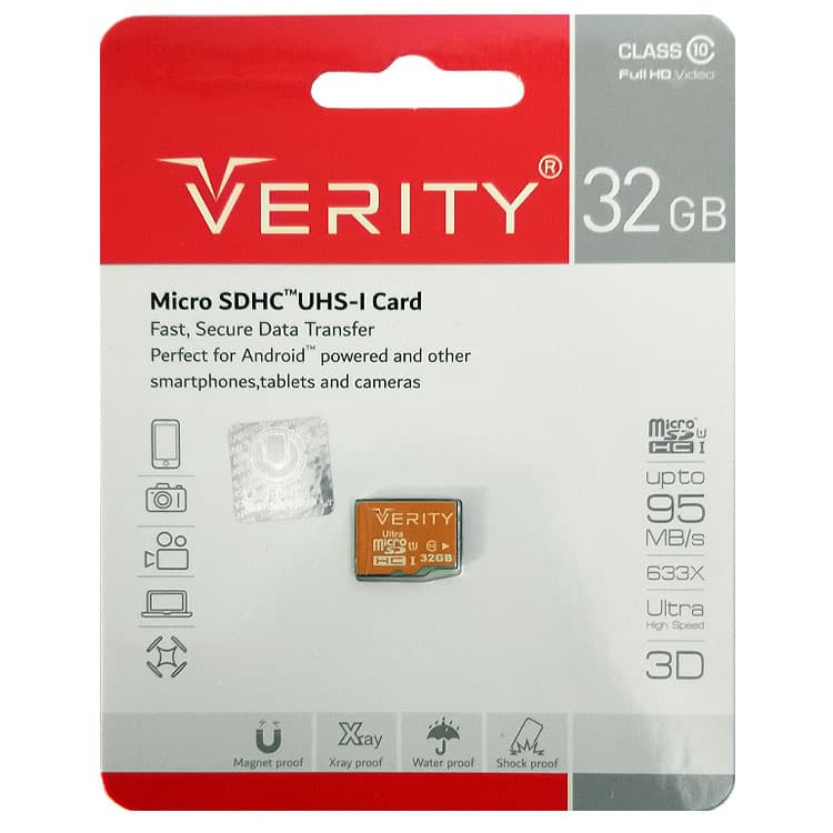 کارت حافظه microSDHC وریتی کلاس 10 استاندارد UHS-I U1 سرعت 95MBps ظرفیت 32 گیگابایت - تصویر 1