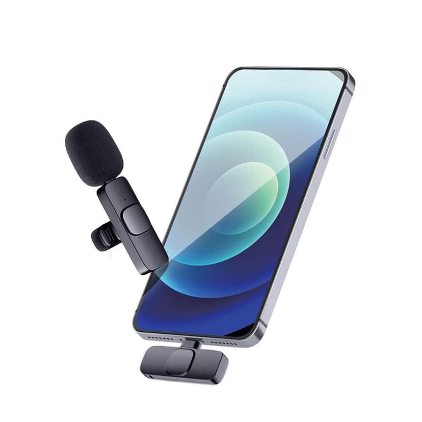 میکروفن k8 یقه ای مدل k8 wireless microphone(برای ایفون و اندروید) اصلی - یزد موبایل