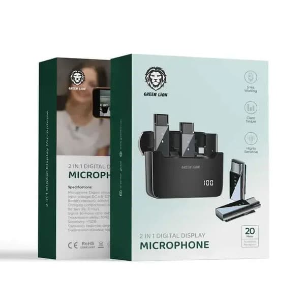 میکروفون بیسیم گرین مدل GN2IN1DDM مناسب برای ایفون - یزد موبایل