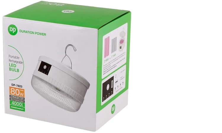 لامپ آویزدار شارژی DP-7823B 80W - یزد موبایل