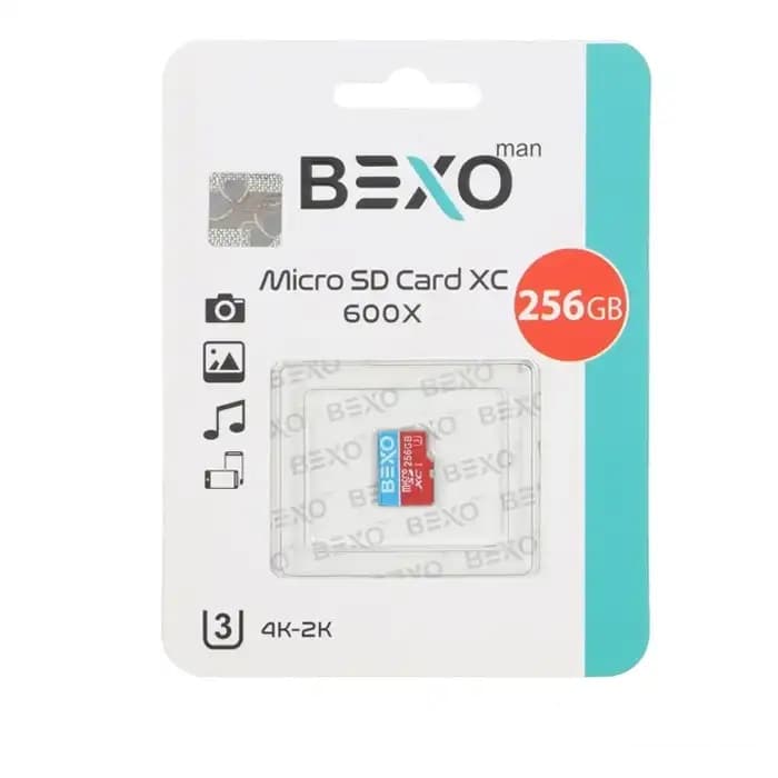 کارت حافظه MicroSDHC بکسو استاندارد UHS-I U3 سرعت 90MBps ظرفیت 256 گیگابایت - یزد موبایل