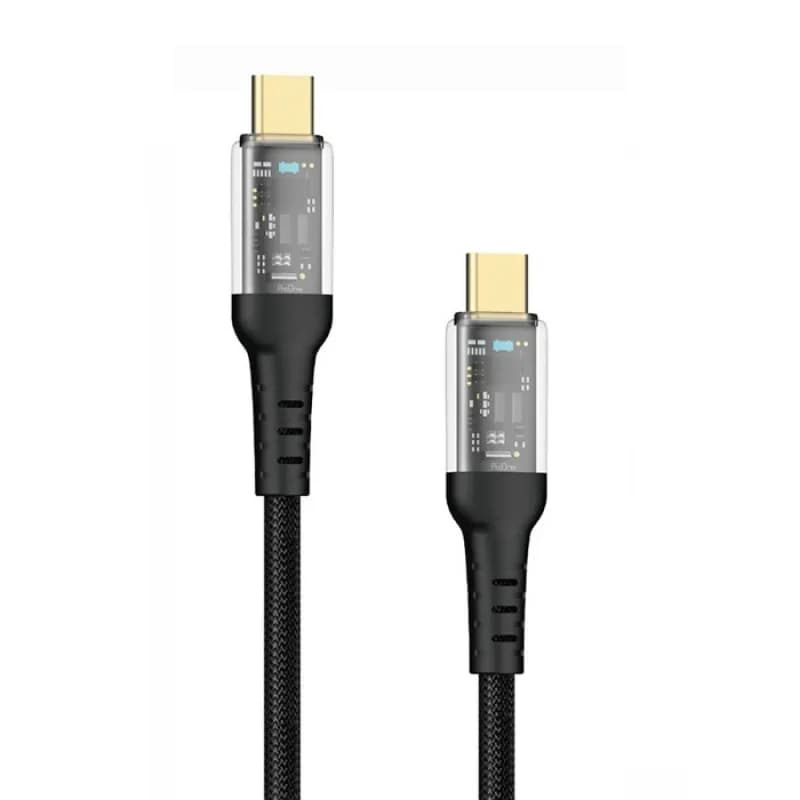 کابل تبدیل Type-C به Type-C پرووان مدل PCC113 60W PD طول 1 متر - تصویر 1