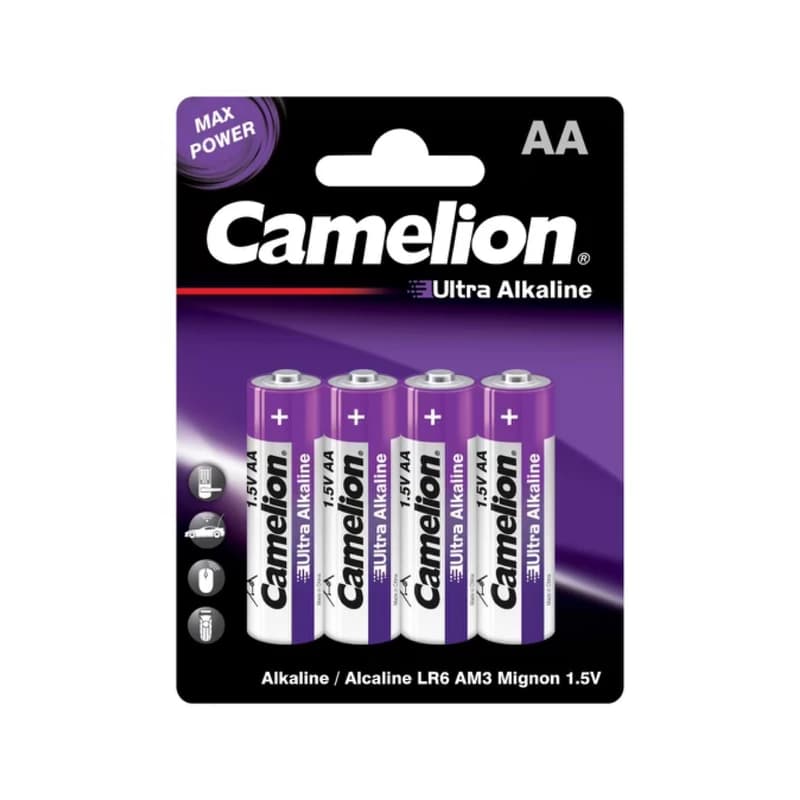 باتری قلمی کملیون مدل Ultra Alkaline بسته چهار عددی - تصویر 1